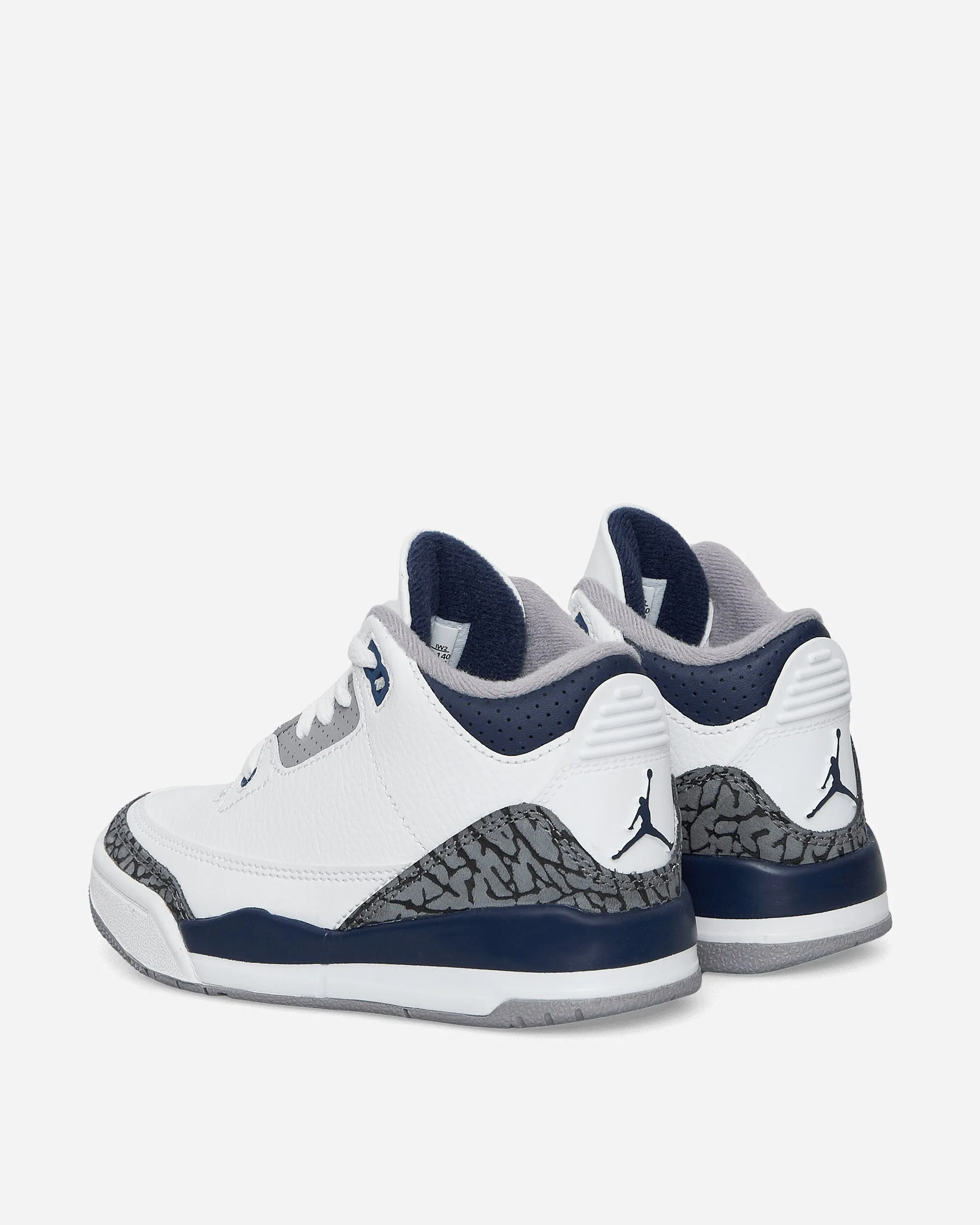 Air Jordan 3 Retro (PS) Sneakers White / Midnight Navy