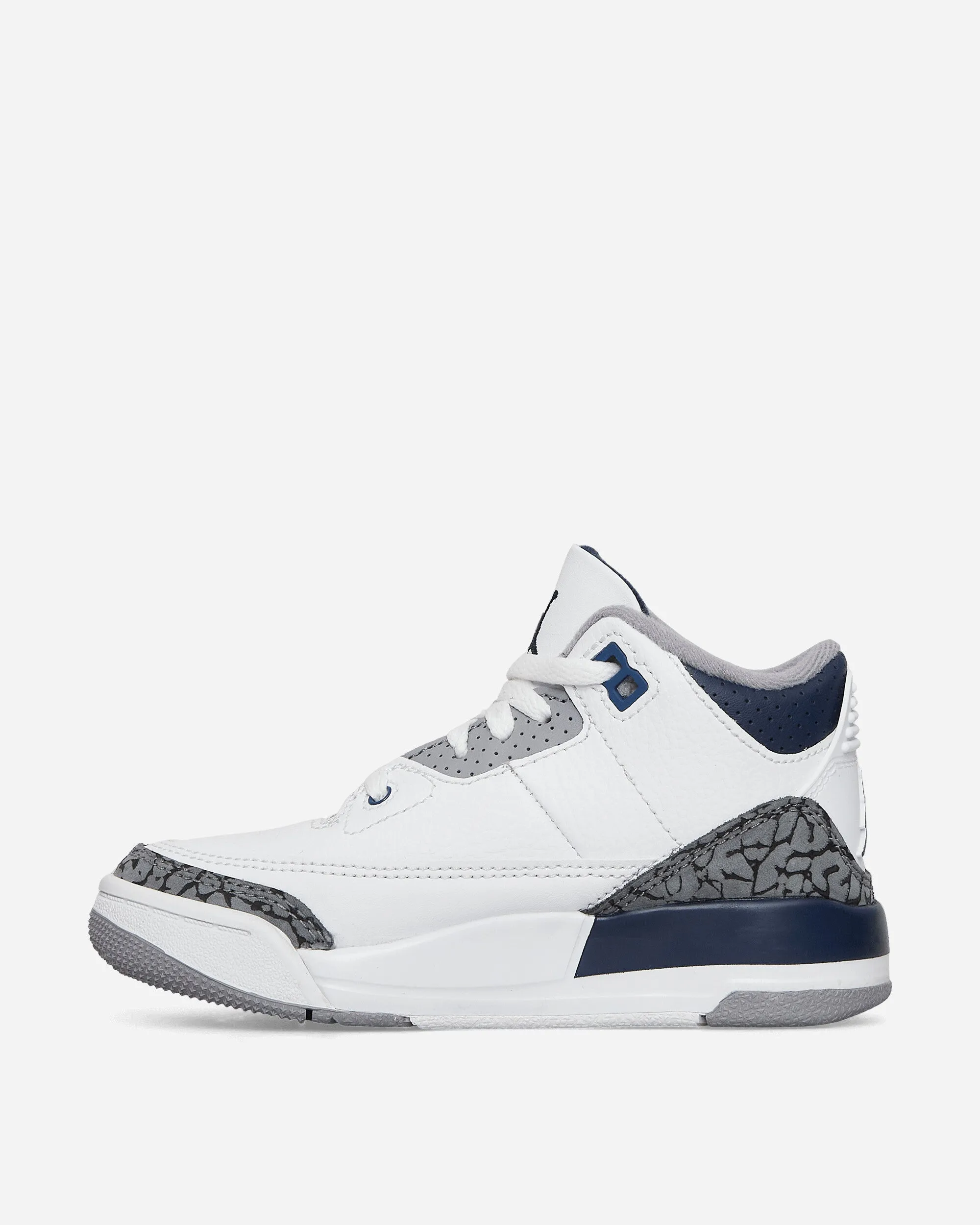 Air Jordan 3 Retro (PS) Sneakers White / Midnight Navy