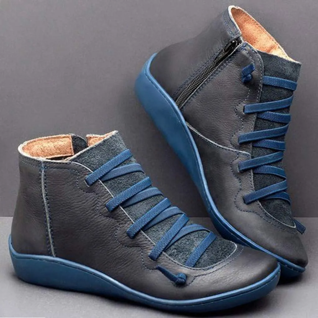 Ankle Boots for Women Wide Ankle Booties for Women Dress Ankle Boots for Women Womens Bootie with Heel Comfy Soft Cover Heel Square Toe Slip On Side Zipper