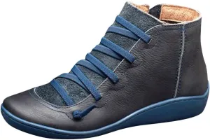 Ankle Boots for Women Wide Ankle Booties for Women Dress Ankle Boots for Women Womens Bootie with Heel Comfy Soft Cover Heel Square Toe Slip On Side Zipper