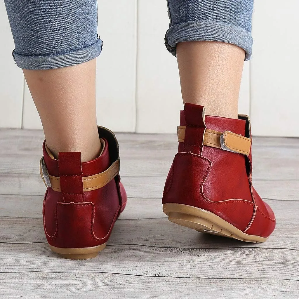 Ankle Boots for Women Womens Wide Width Booties Suede Black Boots for Women Wedge Bootie for Women Wide Width Flat Bottom Fashion Lug Sole Low Heel Chelsea Fashion