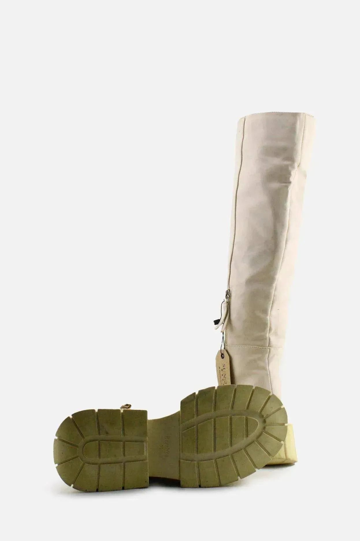 Bershka Zipper Combat Knee High Boots | 100% Authentic Leather