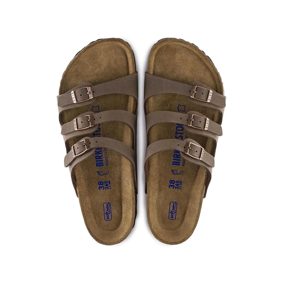 Birkenstock Women's Florida Soft Footbed Mocha Birkibuc