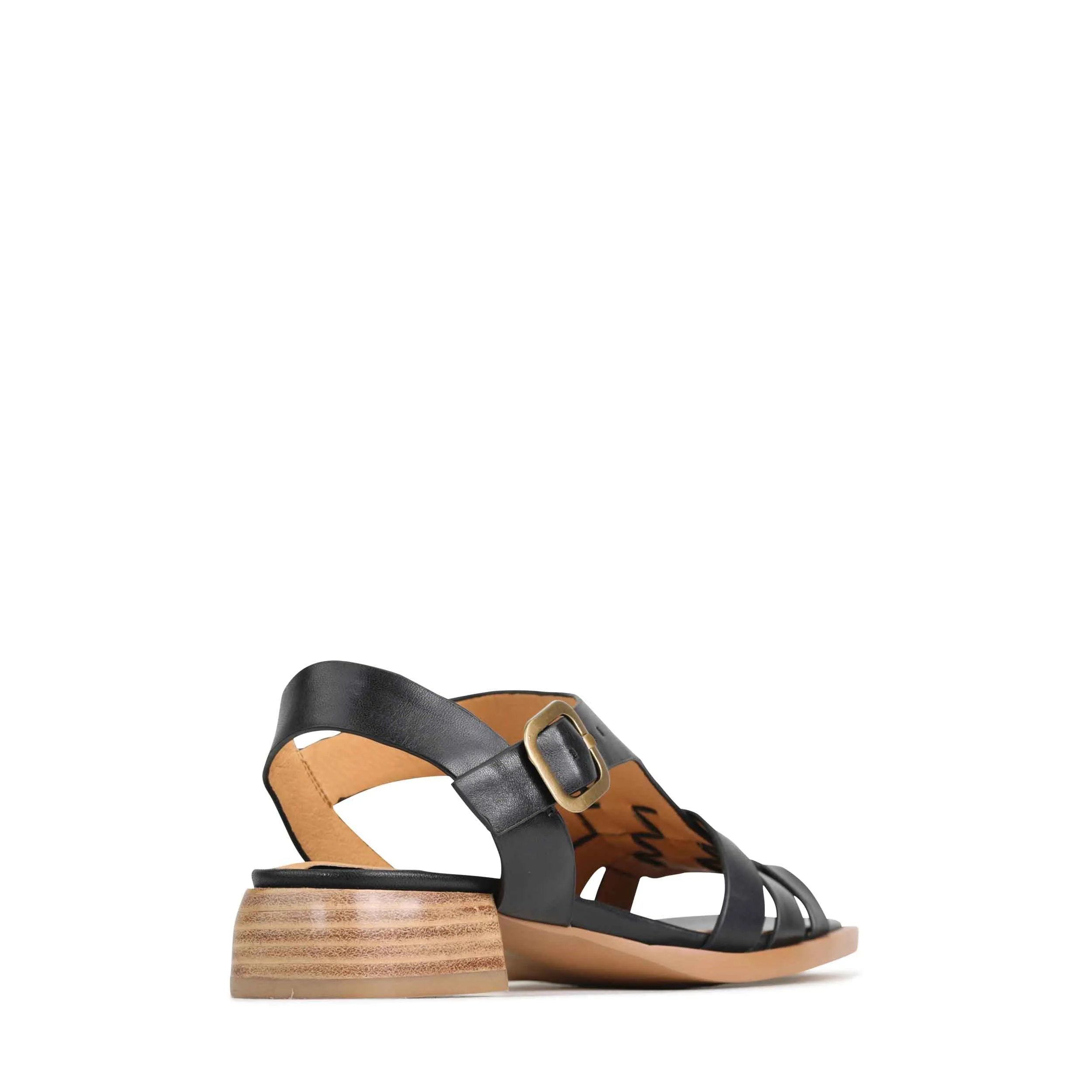 Eos Terri Black Heeled Sandal