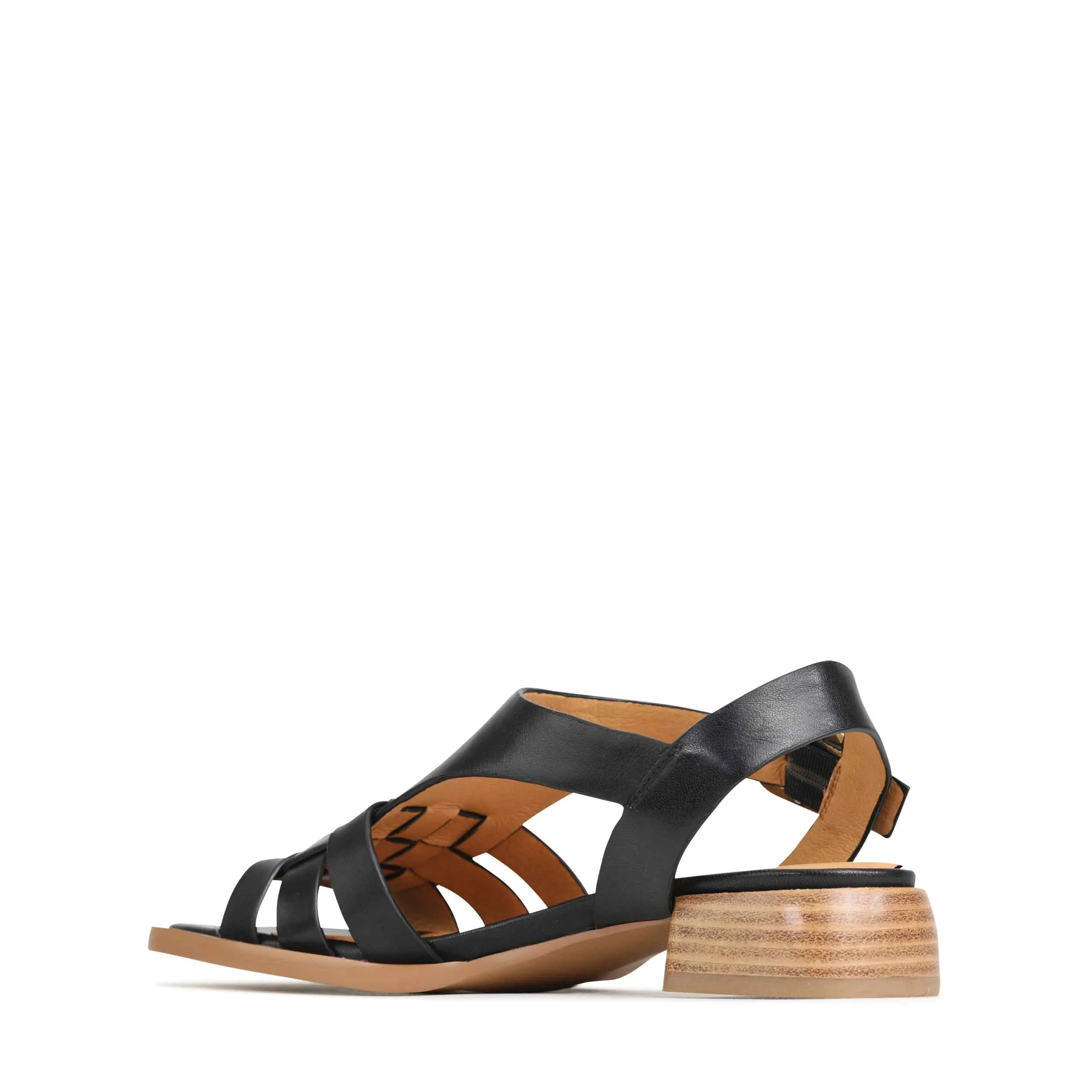 Eos Terri Black Heeled Sandal