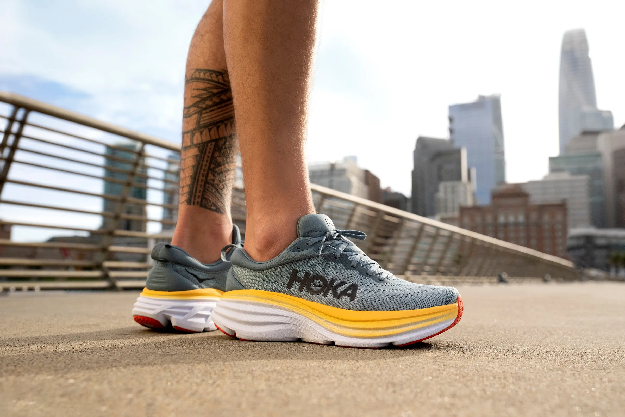 HOKA - Bondi 8 Mens Goblin Blue/Mountain Spring