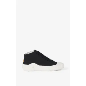 Men Tiger Crest High Top Sneakers - Black