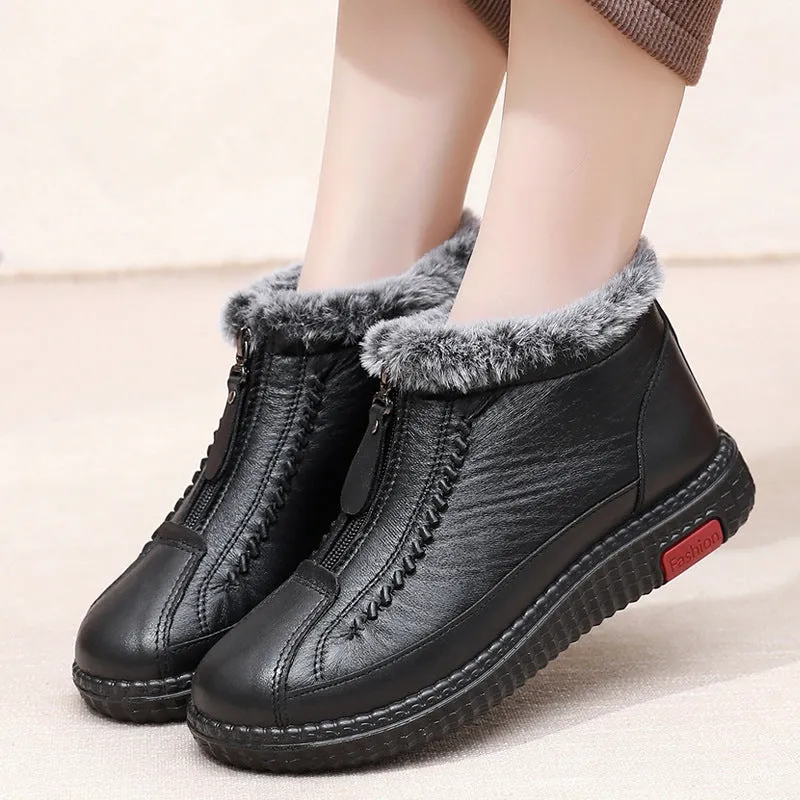 Owlkay Warm and Non-slip Flat-bottomed   Boots