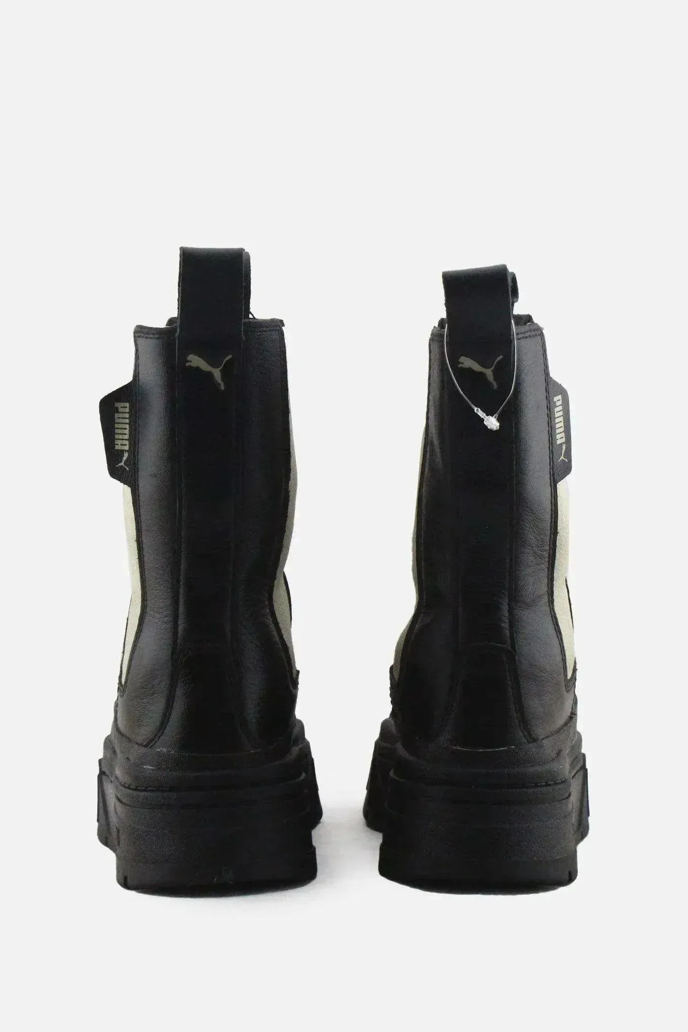 Puma Stretchable Combat Ankle Boots | 100% Authentic Leather