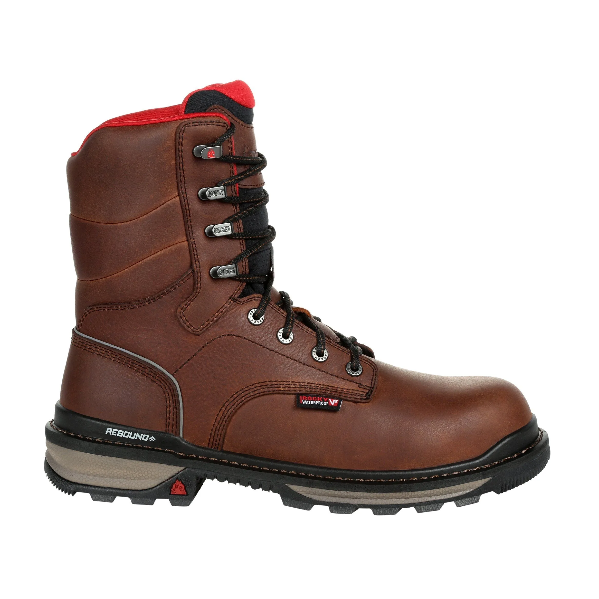 Rocky Men's - 8" Rams Horn Waterproof - Composite toe