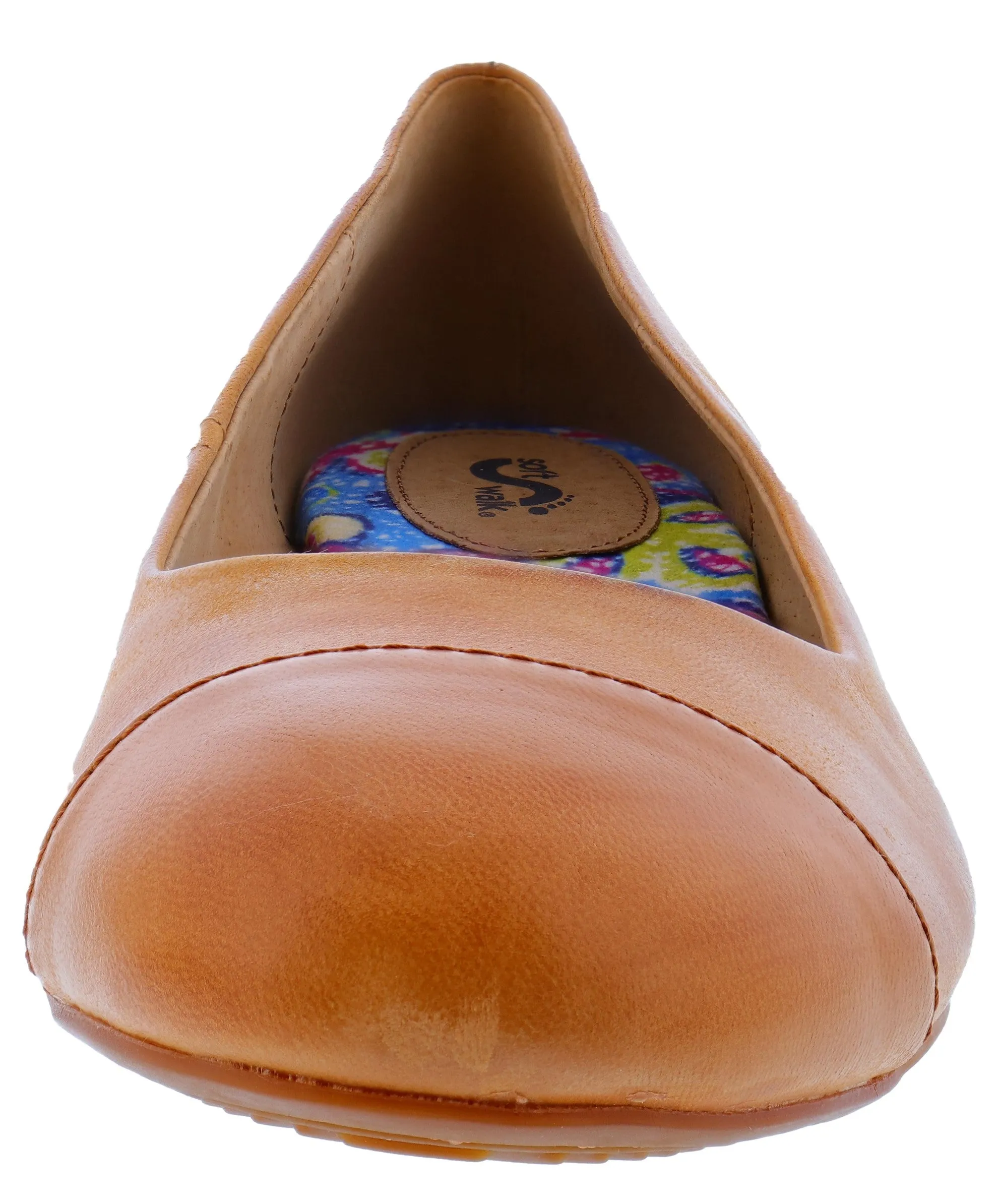 Softwalk Women's Napa Wide Width Slip On Ballerina Flats