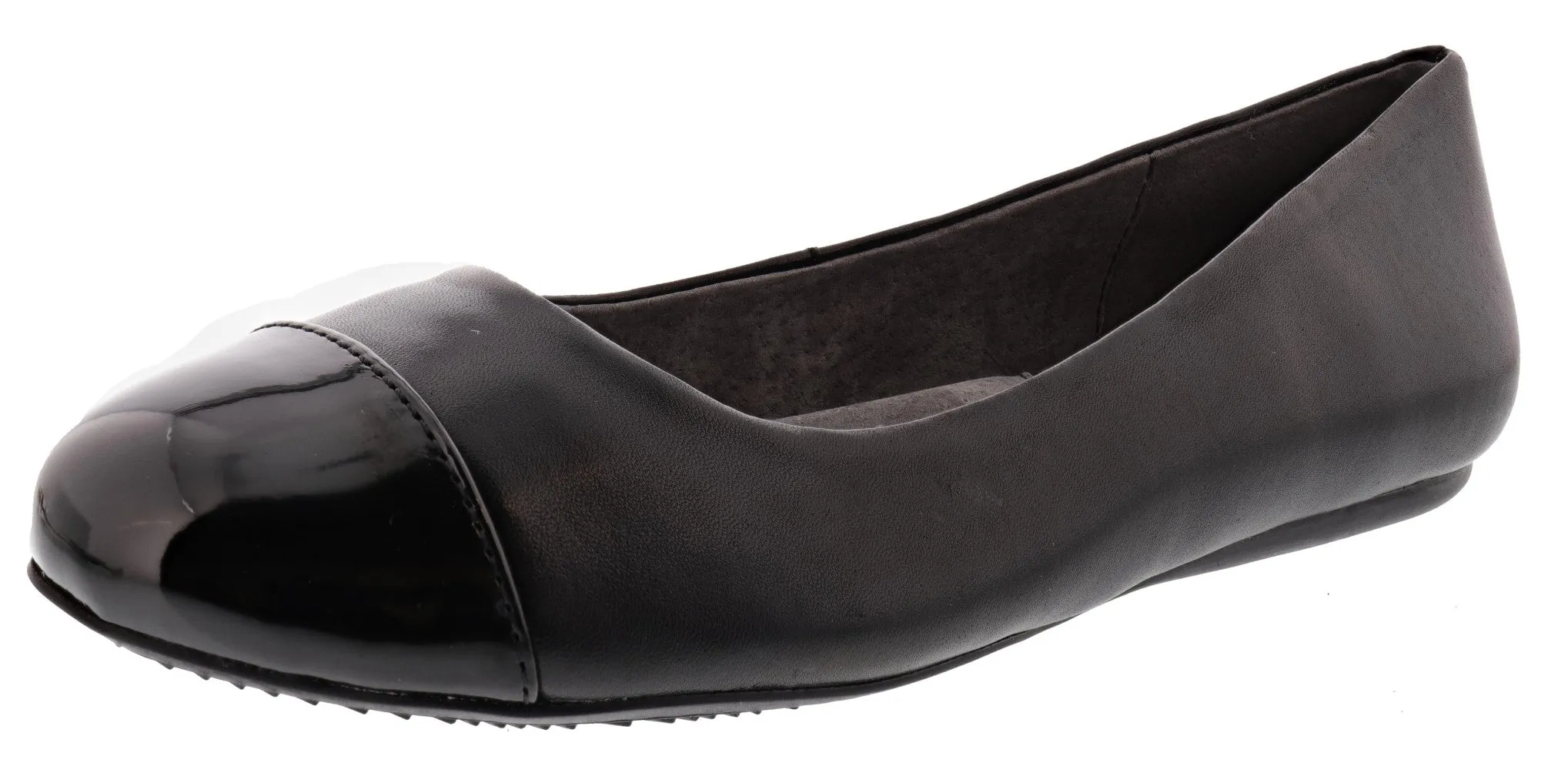 Softwalk Women's Napa Wide Width Slip On Ballerina Flats
