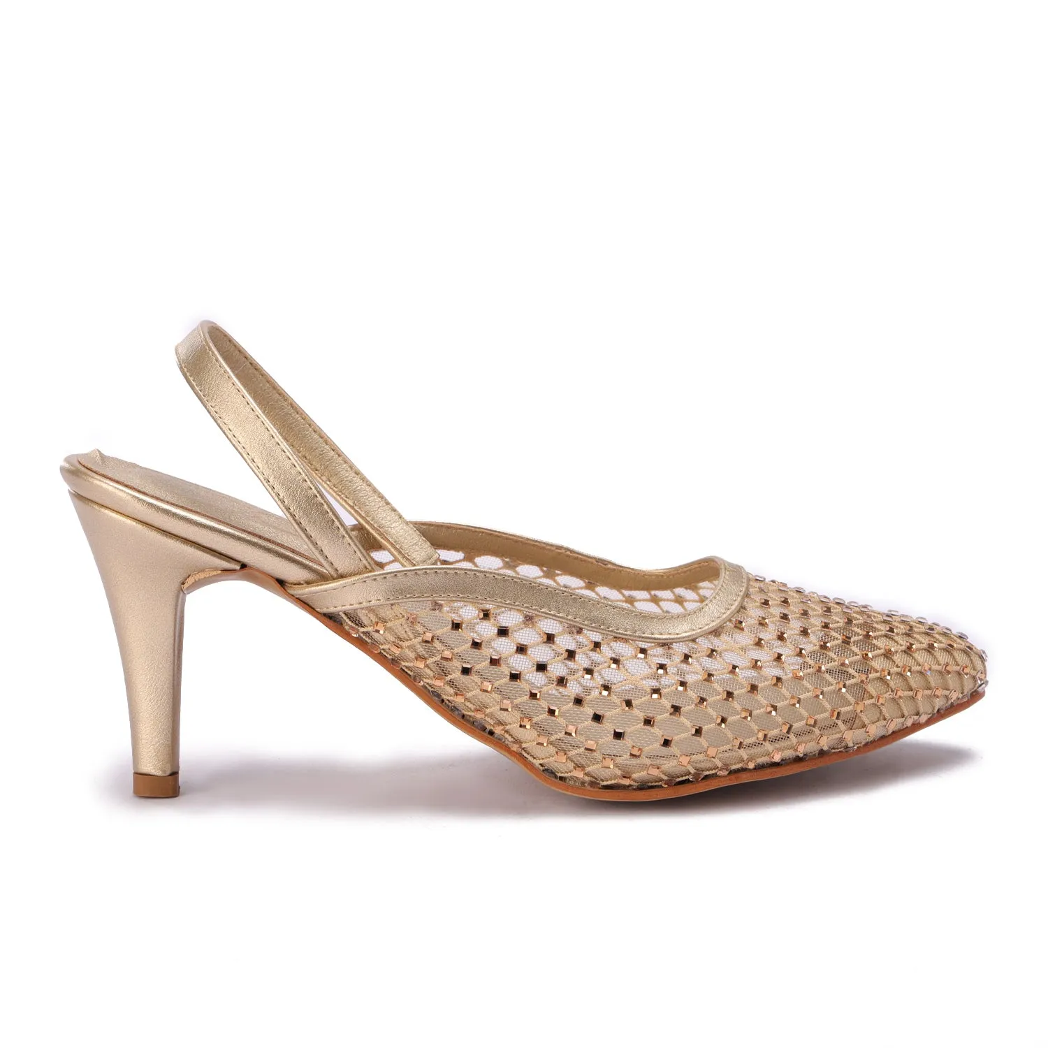 Stiletto Heels - Gold