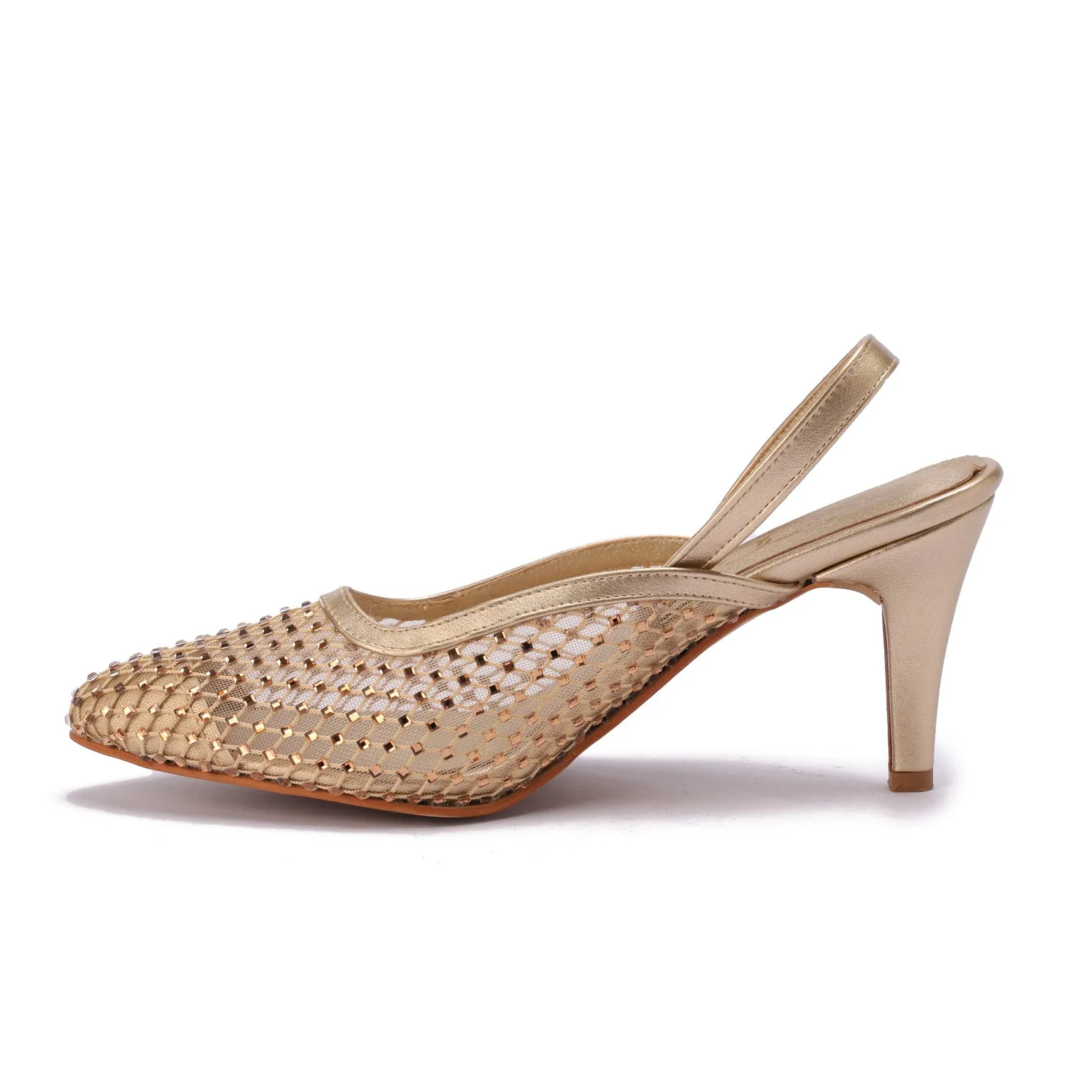 Stiletto Heels - Gold