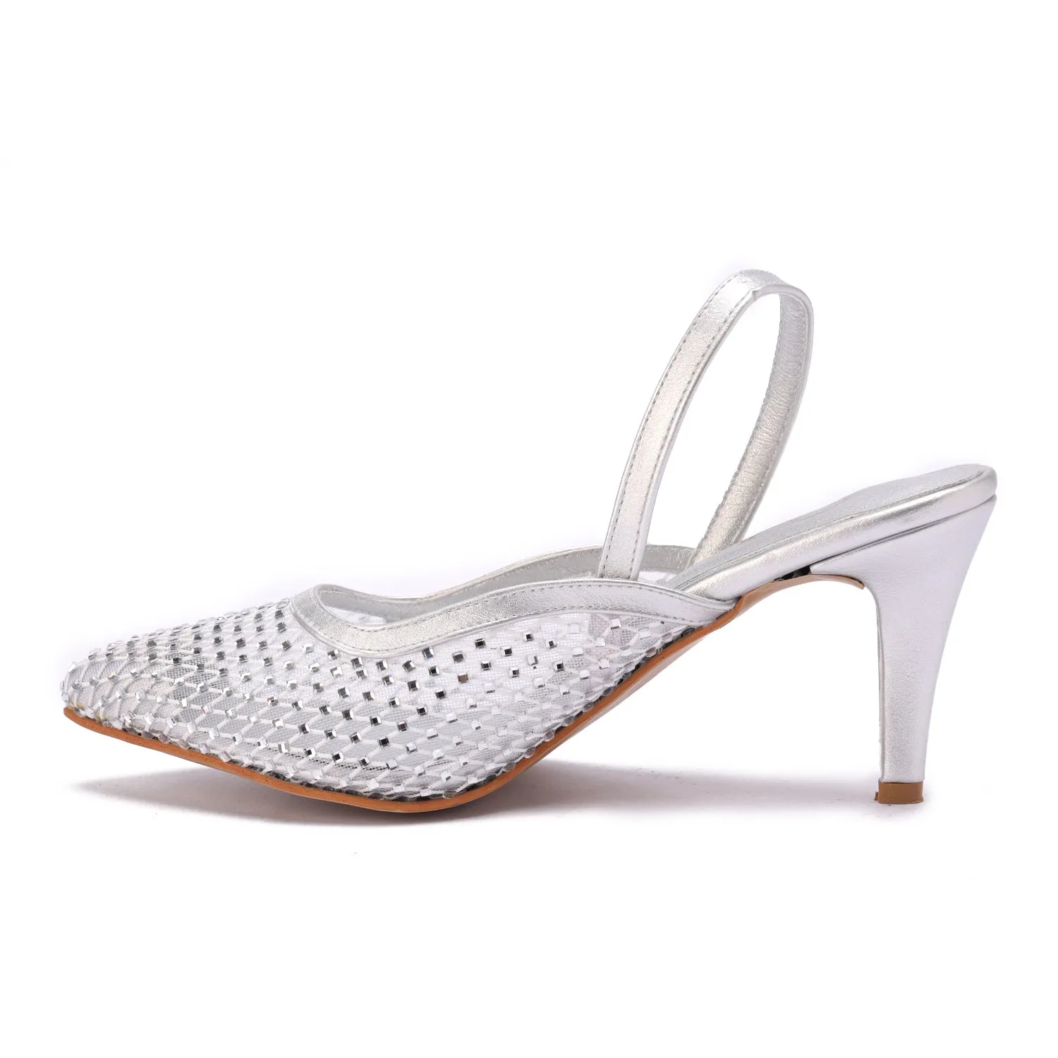 Stiletto Heels - Silver