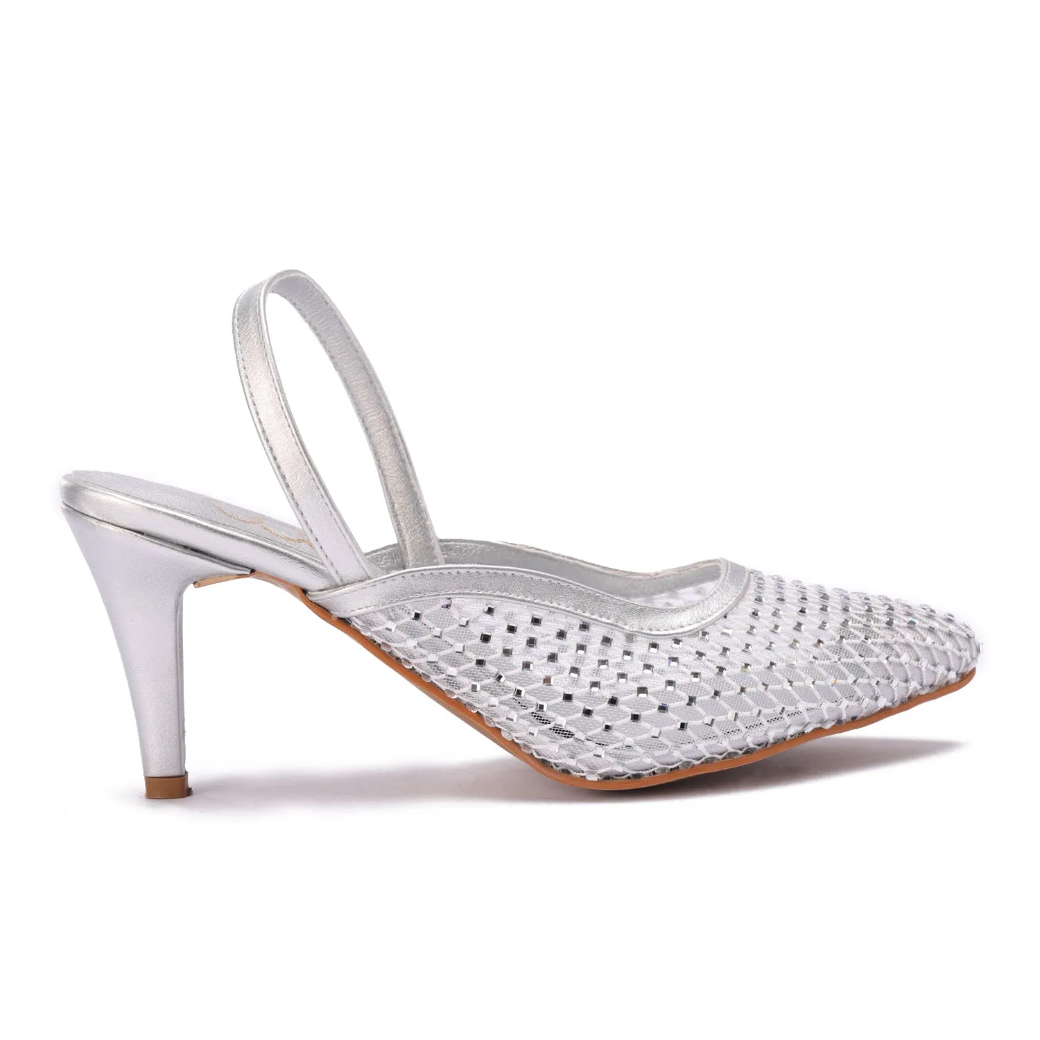 Stiletto Heels - Silver