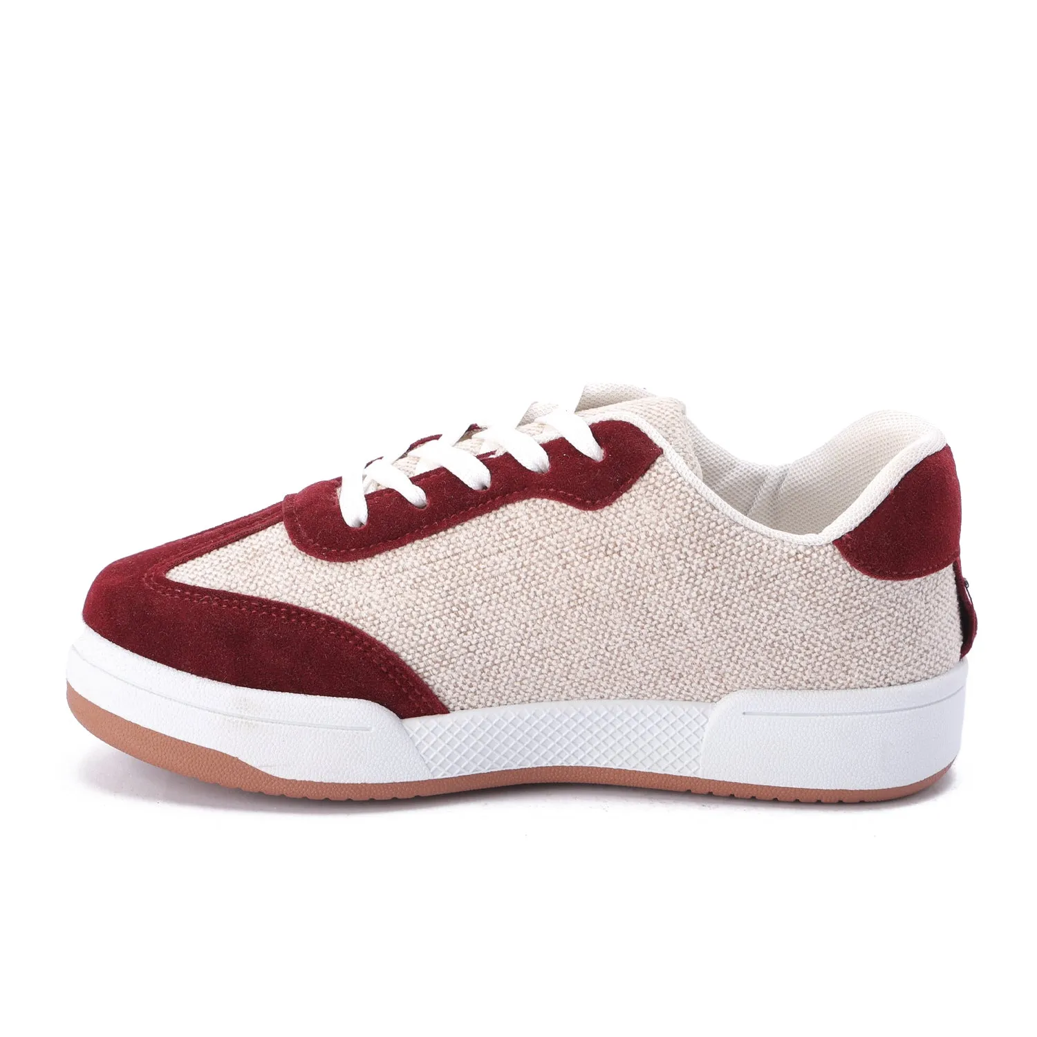 Striped Sidewall Sneaker - Red