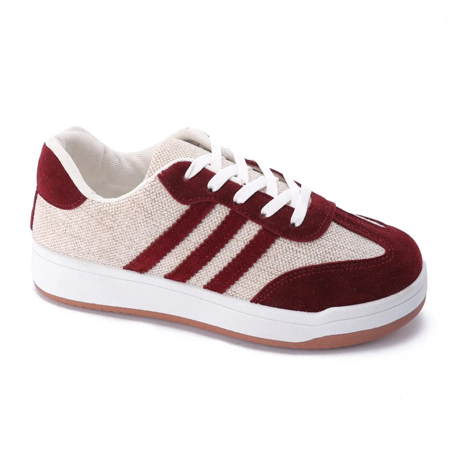 Striped Sidewall Sneaker - Red